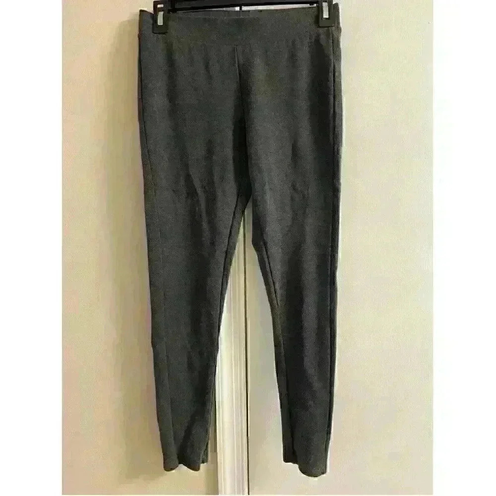 Philosophy Womens Dark Gray Stretchy Leggings Small